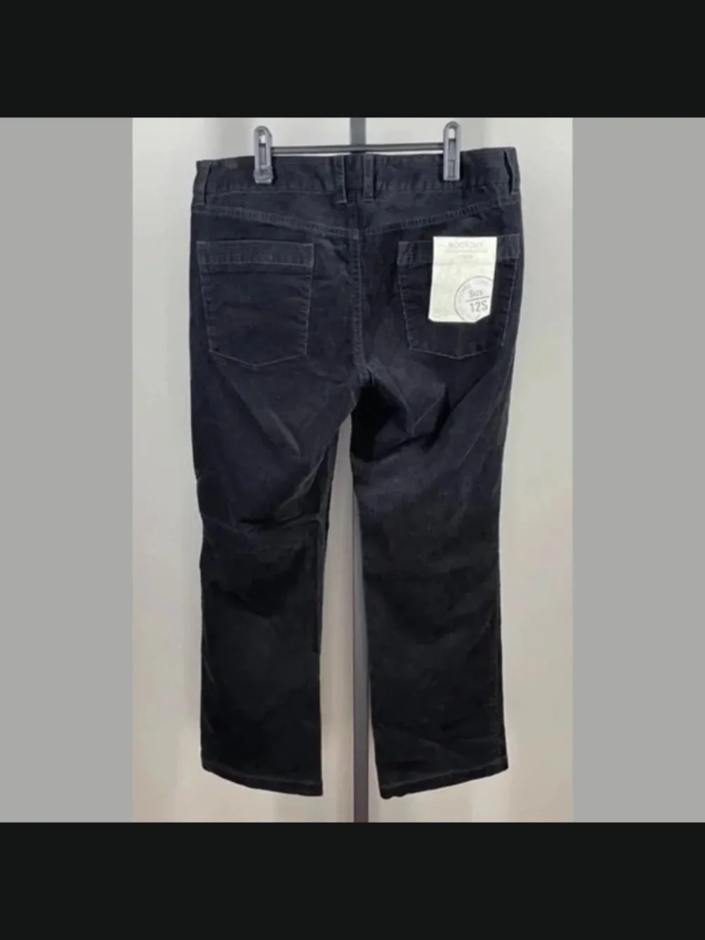 NEW J Crew Pants Womens 12 short black corduroy boot cut preppy casual